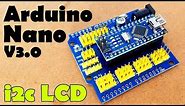 Arduino Nano Vs Arduino Uno, Arduino Nano i2c LCD 16x2