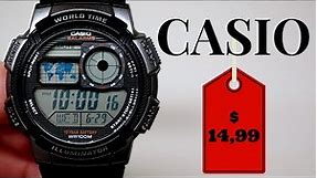 (4K) CASIO DIGITAL MEN'S WATCH REVIEW $14,99 MODEL: AE1000W-1B