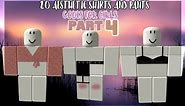 20 Aesthetic shirts and pants codes for girls PART 4!