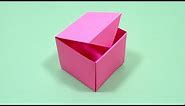 Easy Paper Box | How To Make Origami Box With Color Paper | DIY Paper Crafts