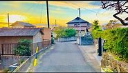 【4K】Modern Japanese Houses / Beautiful Sunset in Japanese Suburb (Seto, Nagoya)