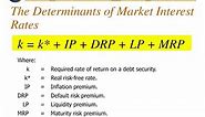 Determinants of Market Interest rates || r*, rf, IP, DRP, LP, MRP || Risk premiums