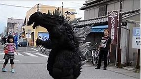 Realistic Godzilla costume
