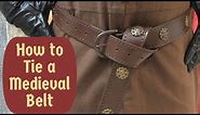 How To Tie A Medieval Belt