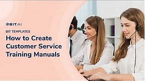 How to Create a Customer Service Training Manual | Bit documents