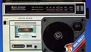 Sanyo M2564 FM AM 2-Band Radio Cassette Recorder
