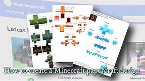 How to create a papercraft design for any Minecraft model.