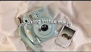 Instax Mini 9 unboxing 2021 | set-up, first shot + accessories ✨