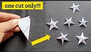 How to cut star shape perfectly |DIY paper Star | How to make star with paper |Paper star