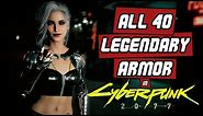 Cyberpunk 2077: ALL LEGENDARY armor LOCATIONS (w. TIMESTAMPS & PREVIEW)