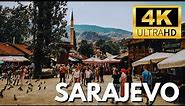 Walking Tour - Sarajevo 🇧🇦【4K】Experience Bosnia and Herzegovina