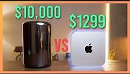 $10,000 Trash Can Mac Pro vs $1299 M2 Pro Mac mini
