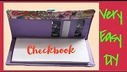 How I Sew A Checkbook Credit Card Wallet From Fabric Scraps/ Easy Sewing Tutorial @The Twins Day