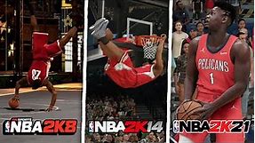 Playing The Dunk Contest In Every NBA 2K Game! (NBA 2K8 - NBA 2K21)
