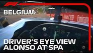 Fernando Alonso's Helmet Cam at Spa | 2021 Belgian Grand Prix