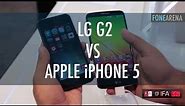 LG G2 Vs Apple iPhone 5 Hands On
