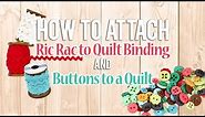 How to sew Buttons and Vintage Trim to your Quilting with Lori Holt | Fat Quarter Shop