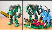 LEGO Avatar - Na'vi vs AMP Suit (and AMP Suit UPGRADE) MOC