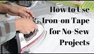 How to Use Iron-On Tape for No Sew Projects: Heat n Bond - Thrift Diving