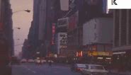 1965, New York, Times Square, Empire State Building, Rare 1960s Color Amateur Footage
