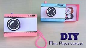 How to make a paper camera /DIY paper camera |Easy DIY/mini paper camera/School hacks/ Origami craft