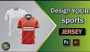 Football | Soccer Jersey Mockup | Jersey Design || Photoshop & Illustrator Tutorial.