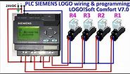 How to wiring PLC Siemens LOGO and programming using LOGO!Soft Comfort V7.0