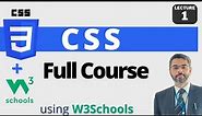 W3Schools CSS tutorial | CSS full course for Beginners | W3Schools html CSS tutorial #1