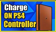 How to Charge PS4 Controller on PS4 Console (Easy Tutorial)