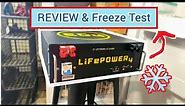 Eg4 LiFePO4 Solar Battery(LifePOWER4) - Server Rack Battery review and freeze test.