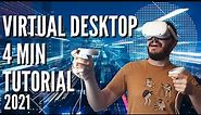 Quest 2 and Quest 3 Virtual Desktop Tutorial and Setup in Less Than 5 Minutes - Play Wireless PC VR