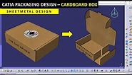 CATIA Packaging design - Cardboard Box - Sheetmetal design