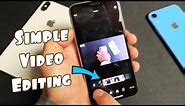 How to Trim/Cut/Split Videos on iPhone X, XR, XS, XS Max (Super Easy)