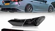 New Taillights for 2018-2023 Toyota Camry Tail Light Assembly SE XSE Lambor Style Accessories Led Sequential Turn Signal Brake Lights Back Replacement Custom 8th Gen DRL Dynamic Startup Rear Lamp (T1)