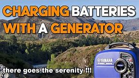 Using a generator to charge batteries