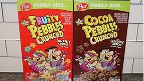 Fruity Pebbles Crunch’d & Cocoa Pebbles Crunch’d Cereal Review