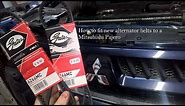 How to install (alternator) drive belts in a Mitsubishi Pajero