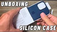 UNBOXING Original Silicone Case (Storm Blue) for iPhone 15 Pro Max