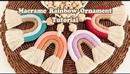 Macrame Rainbow TUTORIAL #5 | DIY Keychain for beginners | Easy pattern STEP BY STEP | WeaveyStudio