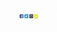 15  Social Media Icons & Buttons Using HTML CSS