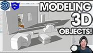 Getting Started in SketchUp Pro Part 2 - Modeling 3D OBJECTS!