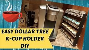 Easy Dollar Tree DIY Keurig K-cup Stand Tutorial | Coffee Pod Holder