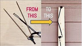 Turning old Rabbit Ears into an outdoor TV Antenna for Free Over the Air TV Channels