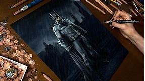 Drawing Ben Affleck as Batman, from... - Heather Rooney Art