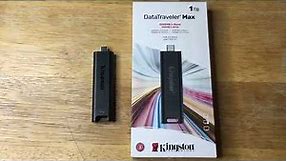 Kingston DataTraveler Max 1TB USB 3.2 Gen 2 Memory Stick Review 2-25-22