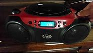 GPX BC232R CD Player/Radio