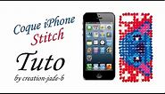 Tuto Perles à repasser (Hama) - Coque Iphone/5 Stitch !