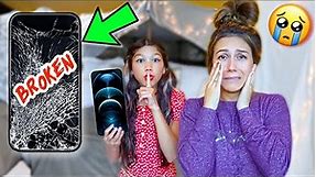 Destroying My Mom's iPhone, Then Giving Her A iPhone 12 Pro MAX!!! **She Cried** | Familia Diamond