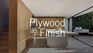 Plywood as Finish