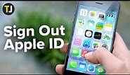 How to Sign Out of Apple ID on the iPhone
